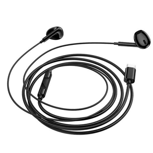 Слушалки с микрофон Borofone BM100 Max Fuente, USB-C, черен 3