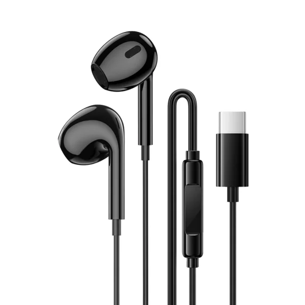 Слушалки с микрофон Borofone BM100 Max Fuente, USB-C, черен 1