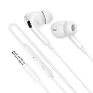 Слушалки с микрофон Borofone BM100 Pro Fuente, 3.5 мм аудио жак, бял 4