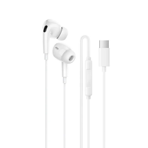 Слушалки с микрофон Borofone BM100 Pro Fuente, USB-C, бял 1