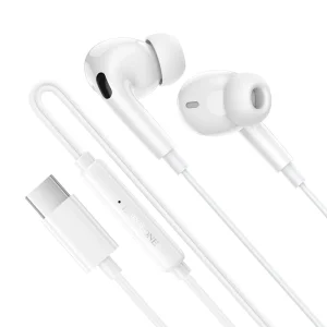 Слушалки с микрофон Borofone BM100 Pro Fuente, USB-C, бял 3