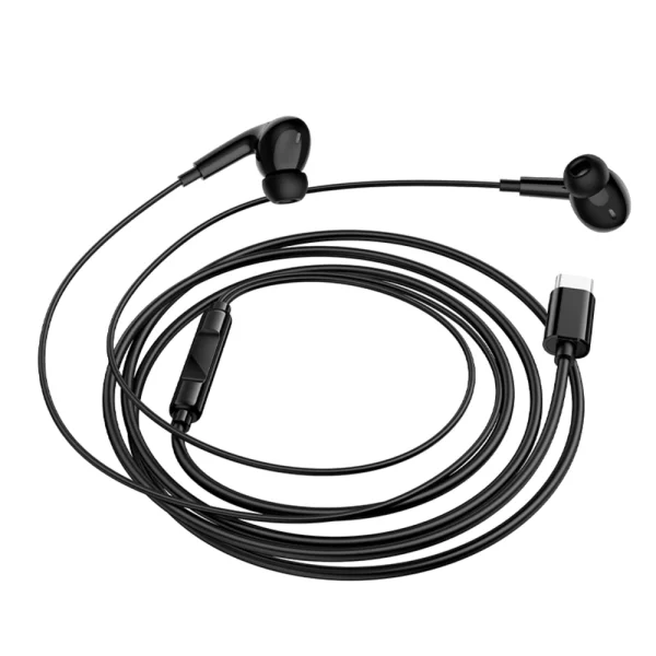 Слушалки с микрофон Borofone BM100 Pro Fuente, USB-C, черен 3