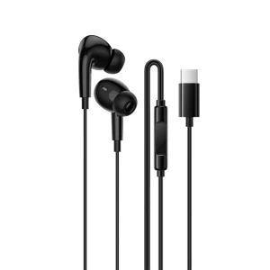 Слушалки с микрофон Borofone BM100 Pro Fuente, USB-C, черен