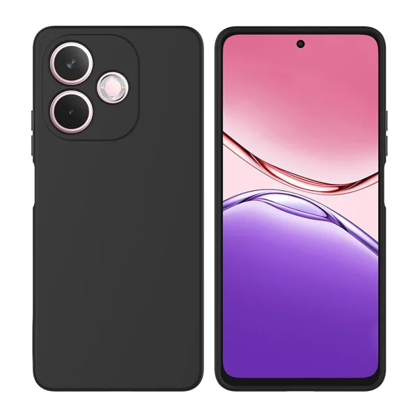 Silicone case Matte for Oppo A5 Pro 5G, black 2