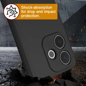 Silicone case Matte for Oppo A5 Pro 5G, black 3