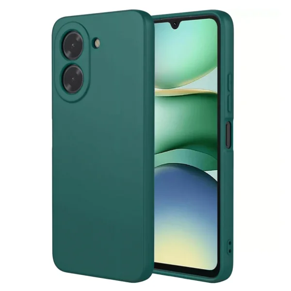Matte silicone case for Xiaomi Redmi A5, dark green 1