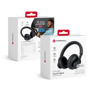 Безжични слушалки Forcell F-Audio Touch Beat ANC, черни 5