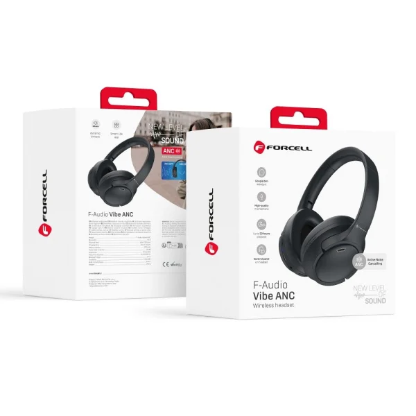 Безжични слушалки Forcell F-Audio Vibe ANC, Tuya App, черни 6