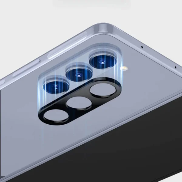 Techsuit glass camera protector for Samsung Galaxy Z Fold 7, black 3