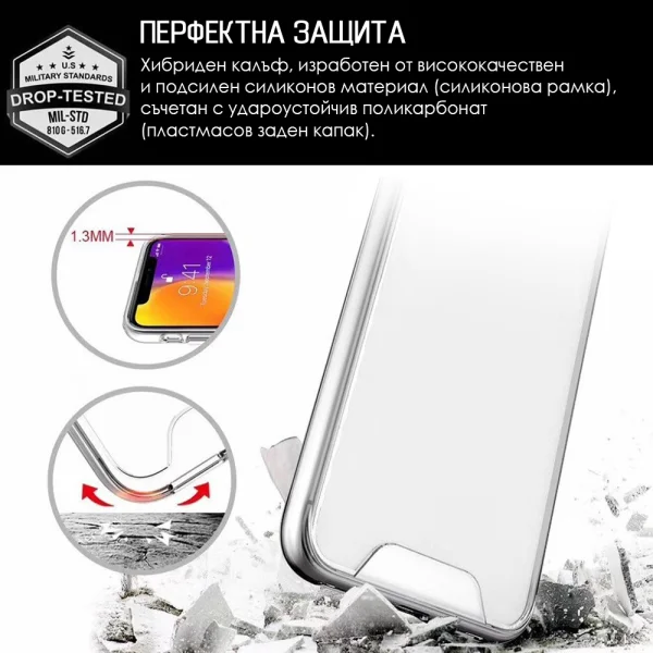 Space case for iPhone 16e/17e, transparent 2