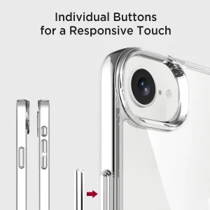 Space case for iPhone 16e/17e, transparent 3
