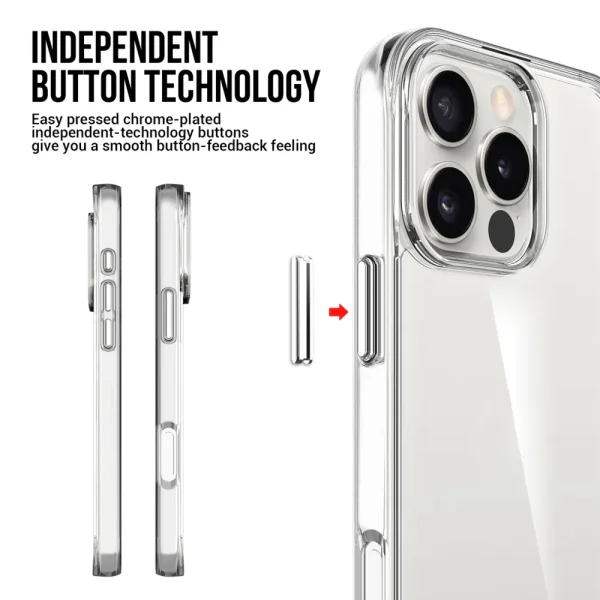 Space case for iPhone 16 Pro Max, transparent 4