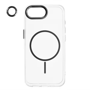 Калъф Resistant Creative MagSF за iPhone 16e/17e, прозрачен - черен