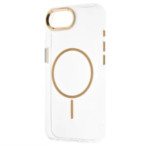 Resistant Creative MagSF Case for iPhone 16e/17e, transparent - gold 3