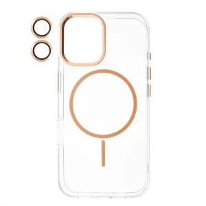 Калъф Resistant Creative MagSF за iPhone 16, златист - черен
