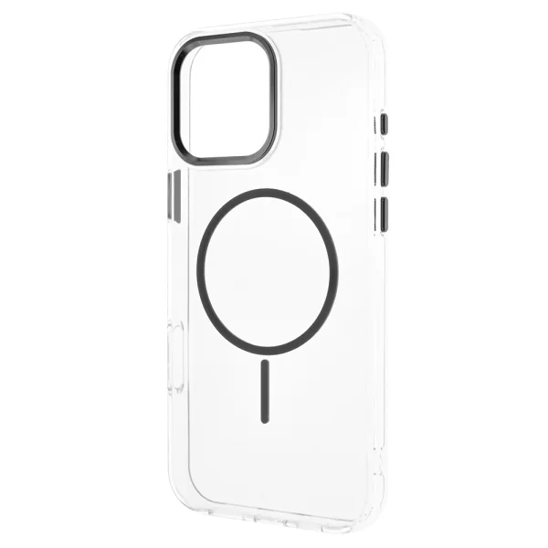 Case Resistant Creative MagSF for iPhone 16 Plus, transparent - black 2