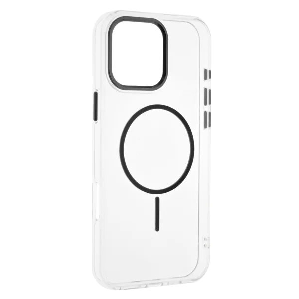 Калъф Resistant Creative MagSF за iPhone 16 Pro Max, прозрачен - черен 2