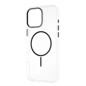 Калъф Resistant Creative MagSF за iPhone 16 Pro Max, прозрачен - черен 3