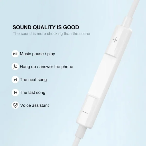 Слушалки Apple Lightning Connector EarPods, бели 4