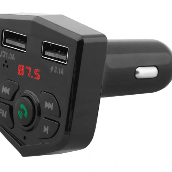 FM Трансмитер Bluetooth MXFT-02 , Черен 2