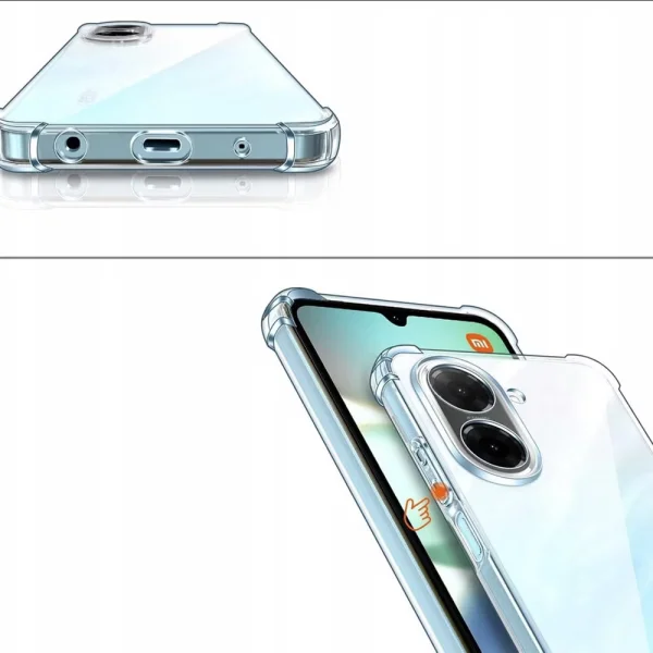Techsuit Shockproof Silicone Case for Xiaomi Redmi A5 4G, Transparent 3