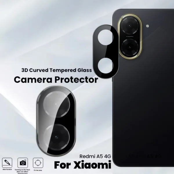 Стъклен Протектор Techsuit за камерата на Xiaomi Redmi A5 4G, черен 3