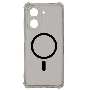 Силиконов калъф Techsuit Shockproof Clear MagSF за Xiaomi Redmi A5 4G, черен- прозрачен