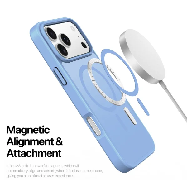 Калъф Dux Ducis Yind MagSF за iPhone 17 Pro, светло син 5