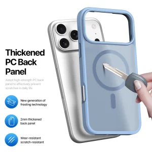 Калъф Dux Ducis Yind MagSF за iPhone 17 Pro, светло син 6