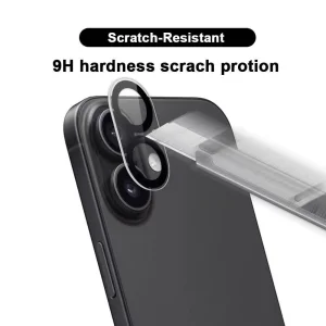 Стъклен протектор Wanlonfeng за камерата на iPhone 17, прозрачен 3