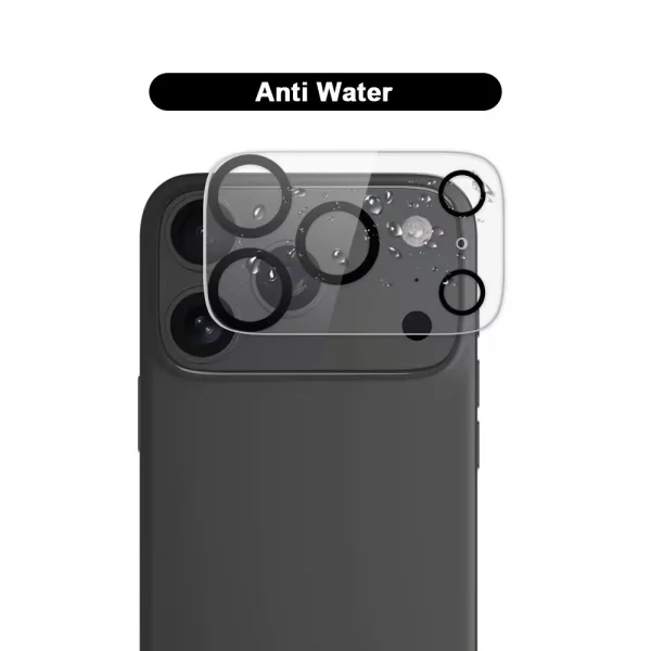 Стъклен протектор Wanlonfeng за камерата на iPhone 17 Pro Max, прозрачен 2
