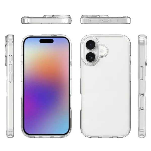 Калъф Shockproof Acrylic за iPhone 17, прозрачен 2