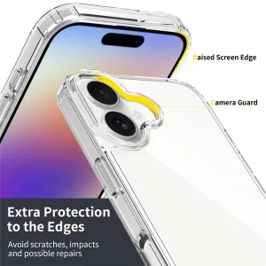 Калъф Shockproof Acrylic за iPhone 17, прозрачен 3