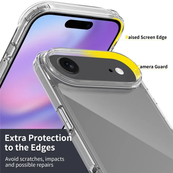 Калъф Shockproof Acrylic за iPhone 17 Air, прозрачен 3