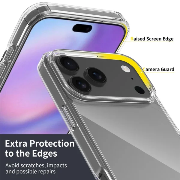 Калъф Shockproof Acrylic за iPhone 17 Pro Max, прозрачен 3