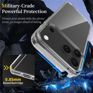 Калъф Shockproof Acrylic за iPhone 17 Pro Max, прозрачен 4