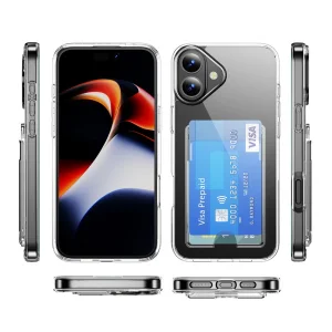 Card Holder Case for iPhone 17, transparent 3
