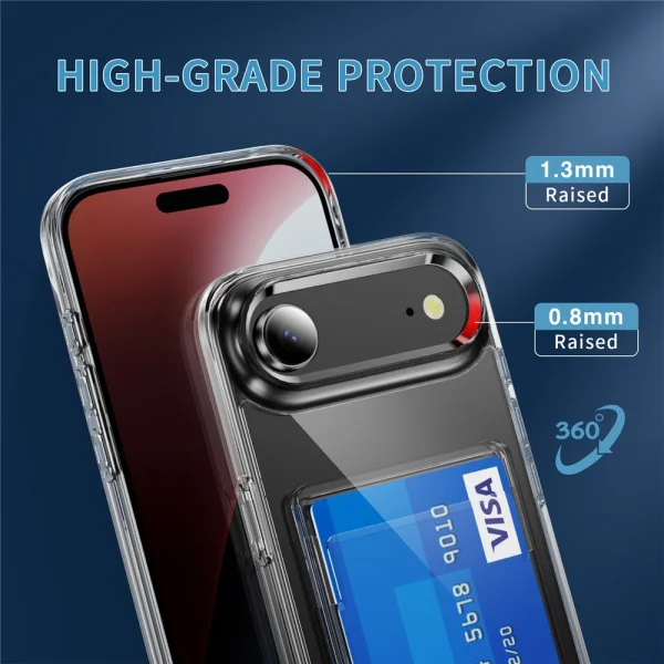Калъф Card Holder за iPhone 17 Air, прозрачен 6