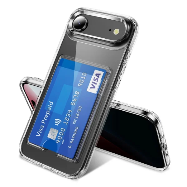 Калъф Card Holder за iPhone 17 Air, прозрачен 2