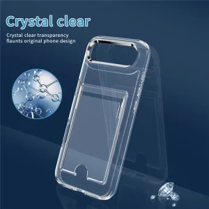 Калъф Card Holder за iPhone 17 Air, прозрачен 3