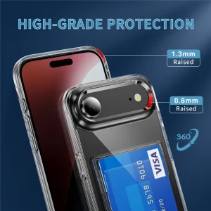 Калъф Card Holder за iPhone 17 Air, прозрачен 6