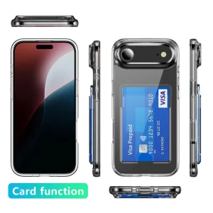 Калъф Card Holder за iPhone 17 Air, прозрачен 4