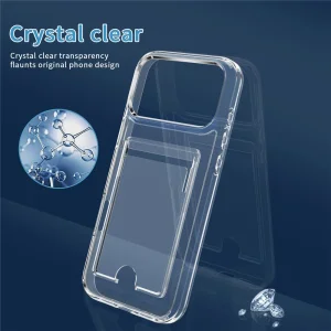 Card Holder Case for iPhone 17 Pro, transparent 5