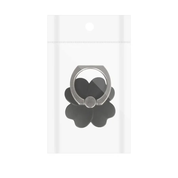 Ring Flower Phone Holder, black flower 2