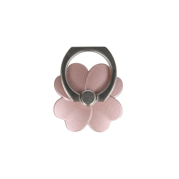 Държач за телефон Ring Flower, розово цвете 1