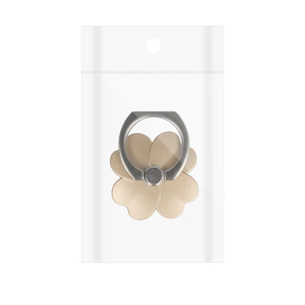 Phone holder Ring Flower, golden flower 2