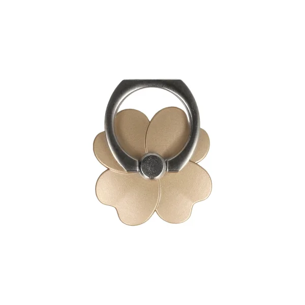 Phone holder Ring Flower, golden flower 1