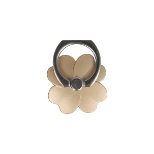 Държач за телефон Ring Flower, златисто цвете
