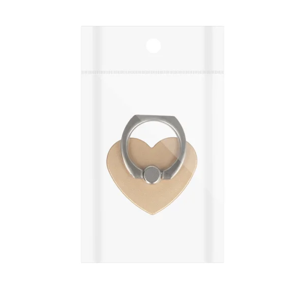 Ring Heart Phone Holder, golden heart 2