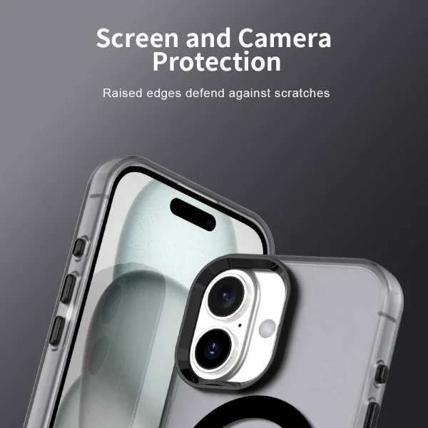 Plastic case Anti Drop Hybrid MagSF for iPhone 17, black 6